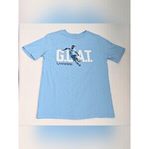 Unisex Kids' (Size 10/12) Soccer Lionel Messi G.O.A.T. Short Sleeve Tee/T-shirt